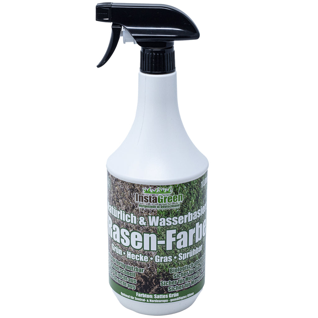 InstaGreen Premium Hecken- & Rasenfarbe - Sofortgrün für Rasen und Hecken, gebrauchsfertig