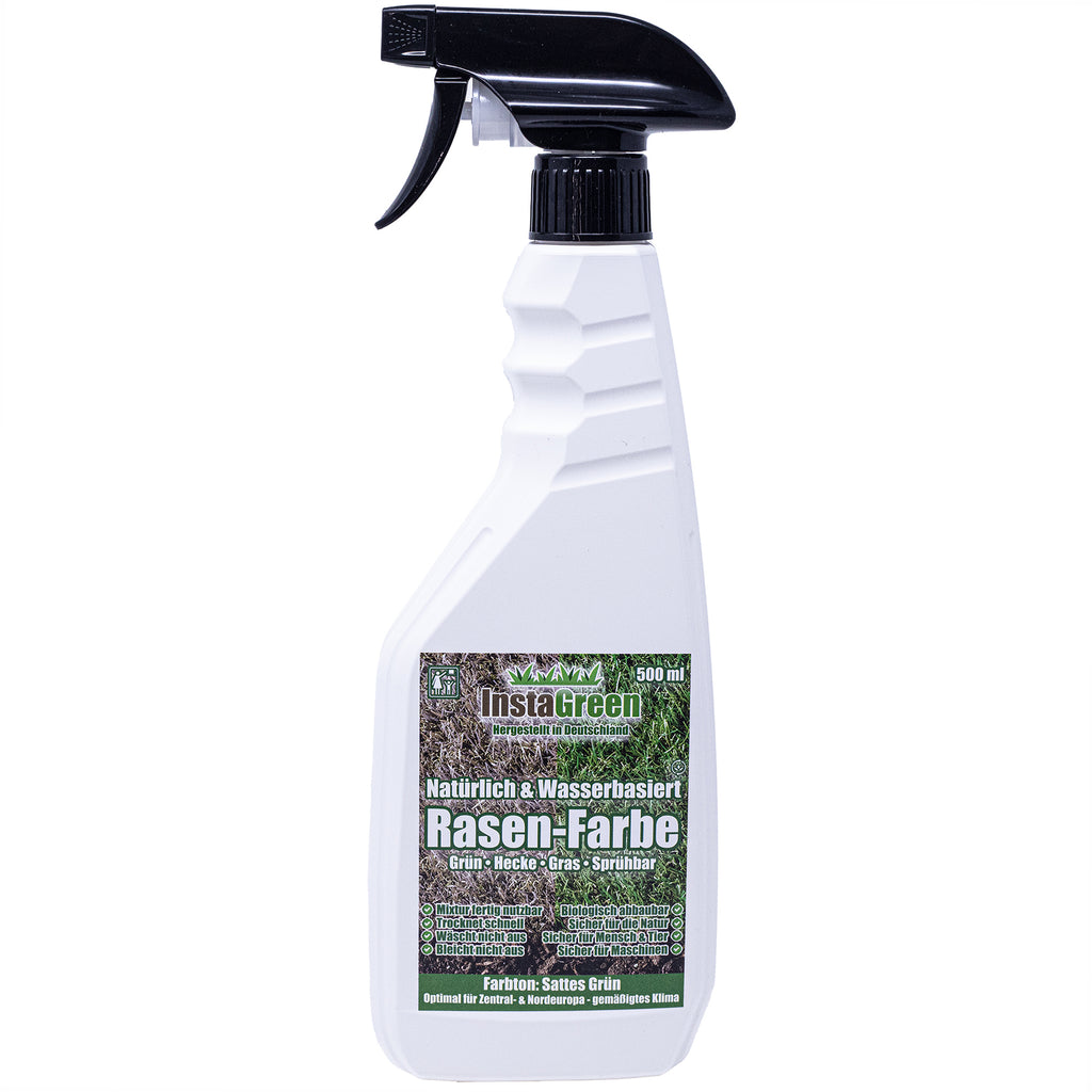 InstaGreen Premium Hecken- & Rasenfarbe - Sofortgrün für Rasen und Hecken, gebrauchsfertig