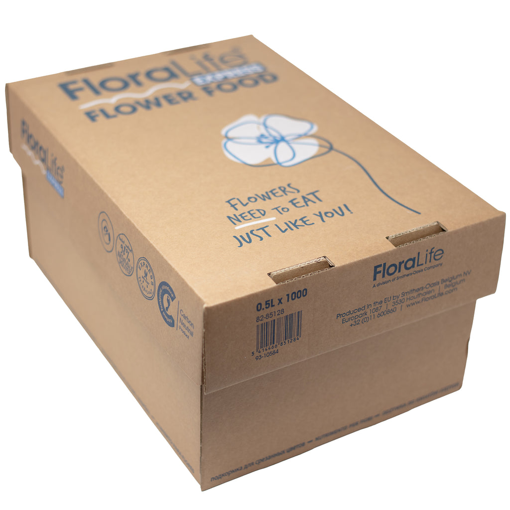 FloraLife® Express Pulver - Papier-Sachets für 0.5 Liter Wasser - Karton mit 1000 Stk.