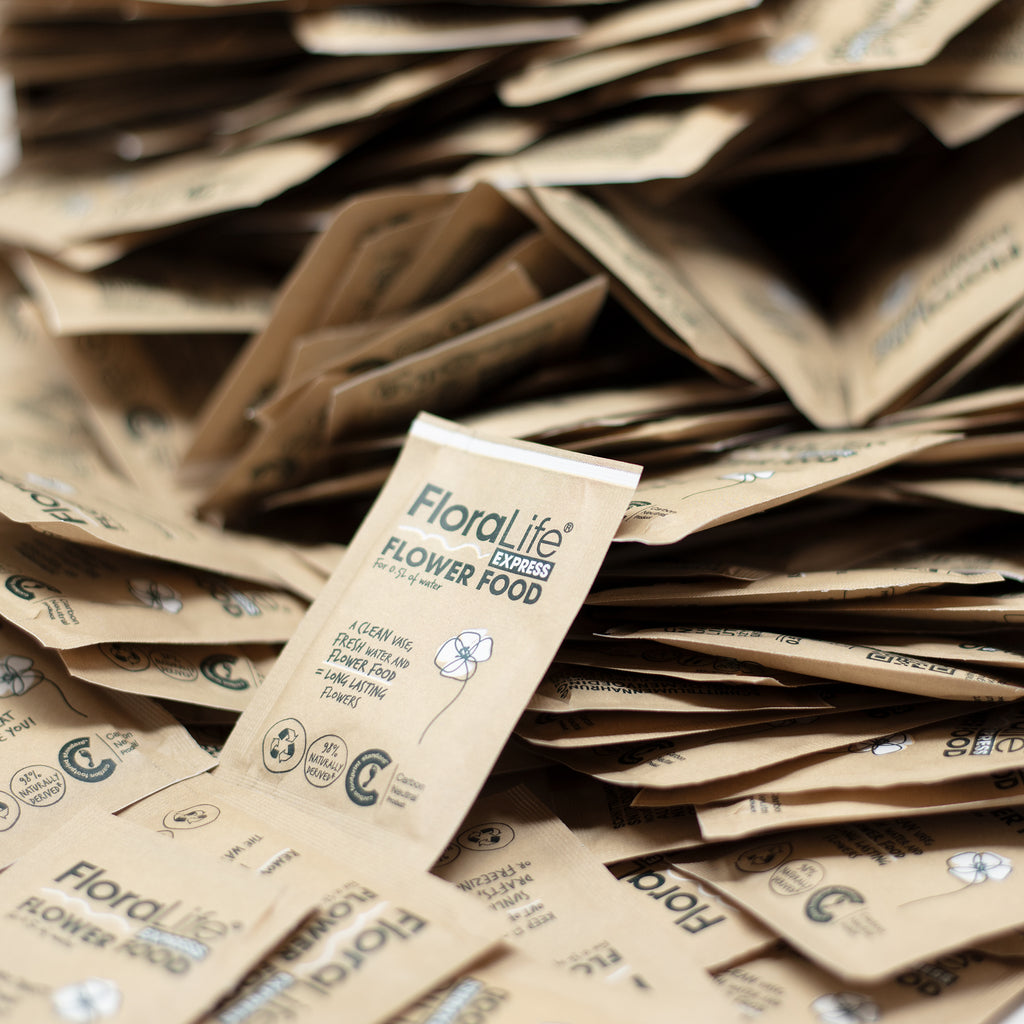 FloraLife® Express Pulver - Papier-Sachets für 0.5 Liter Wasser - Karton mit 1000 Stk.