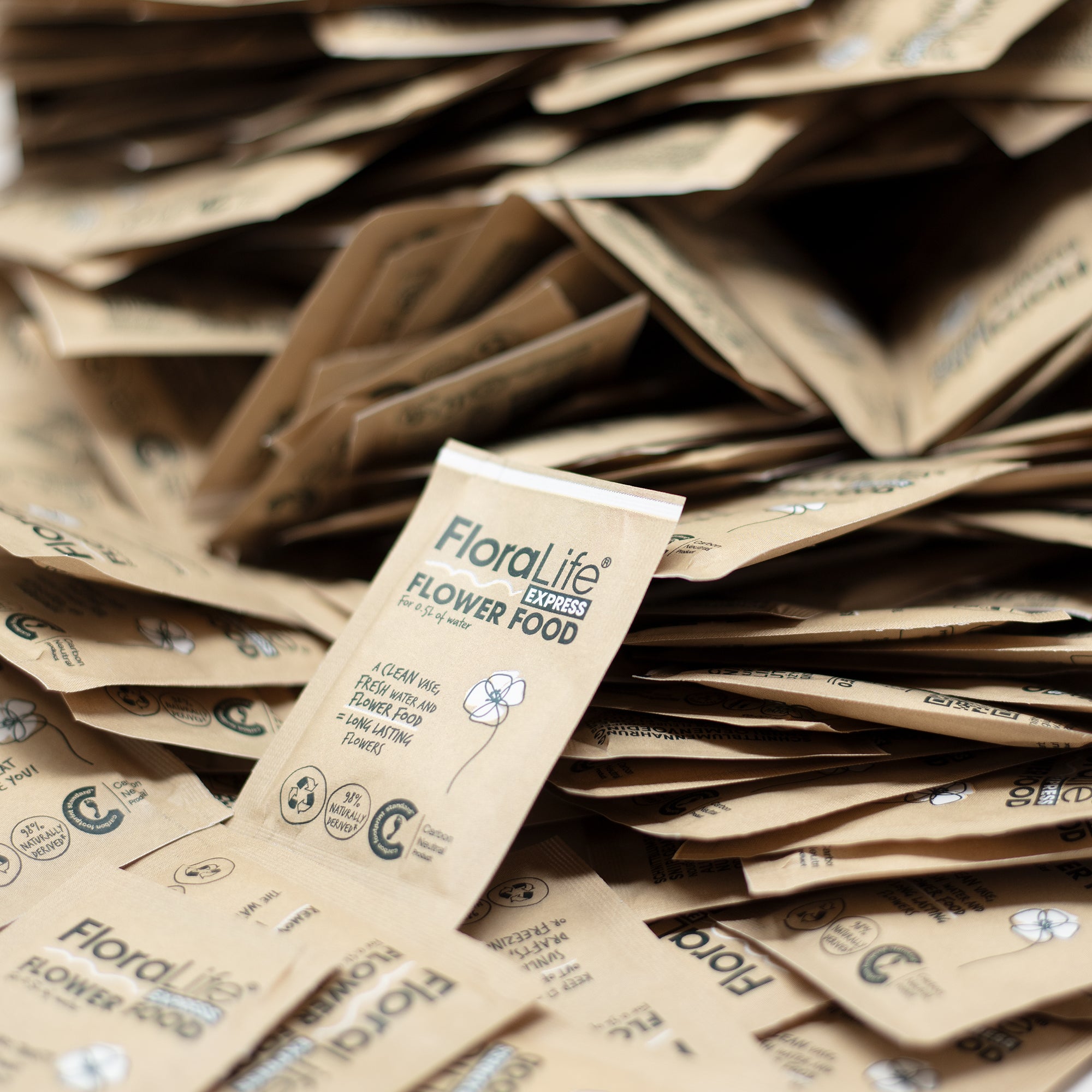 FloraLife® Express Pulver - Papier-Sachets für 0.5 Liter Wasser - Karton mit 1000 Stk.