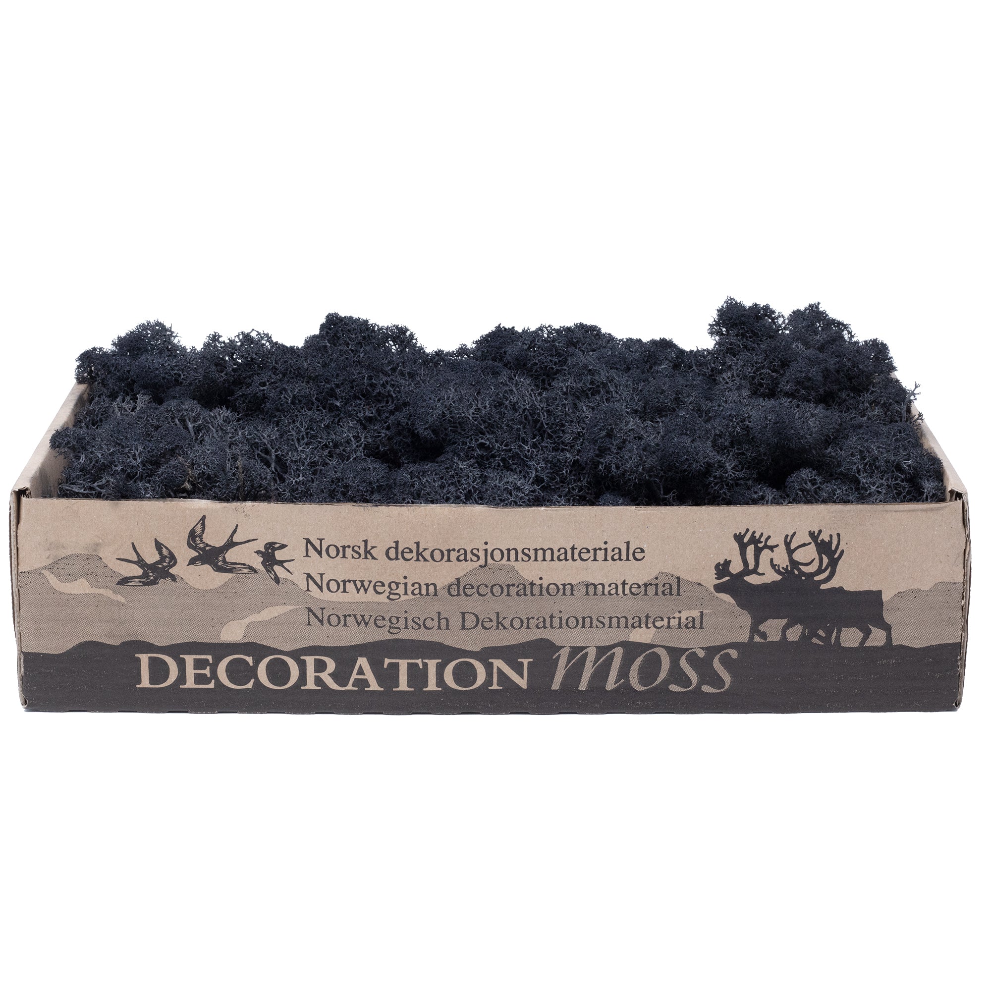 Karton Islandmoos Schwarz - 500g