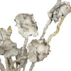 Coco Flower am Stiel - 10 Stück - frost-weiß