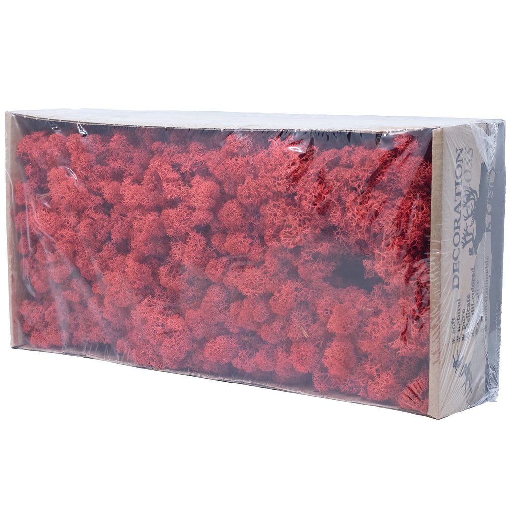 Cardboard Island moss, light red, 500g