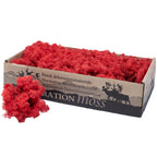Cardboard Island moss, light red, 500g