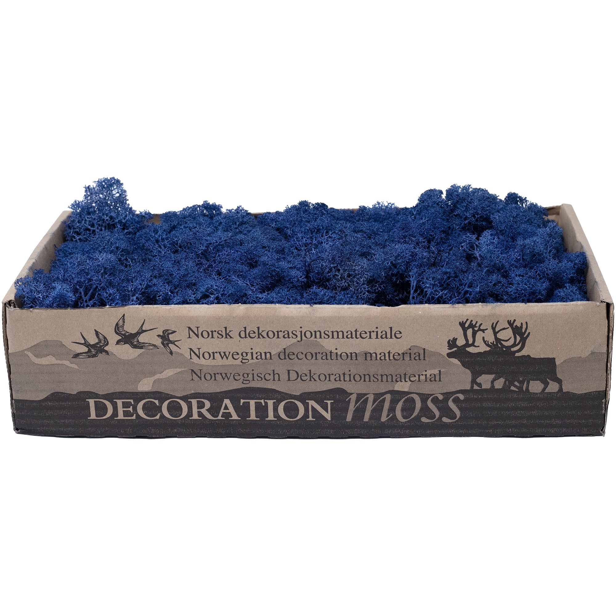 Karton Islandmoos Dunkelblau 500g