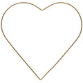 Metallherz gold - 25 cm