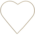 Metallherz gold - 25 cm