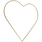 Metallherz gold - 25 cm