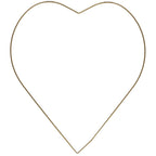 Metallherz gold - 35 cm