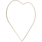 Metallherz gold - 35 cm