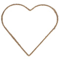 Metallherz natur - 25 cm