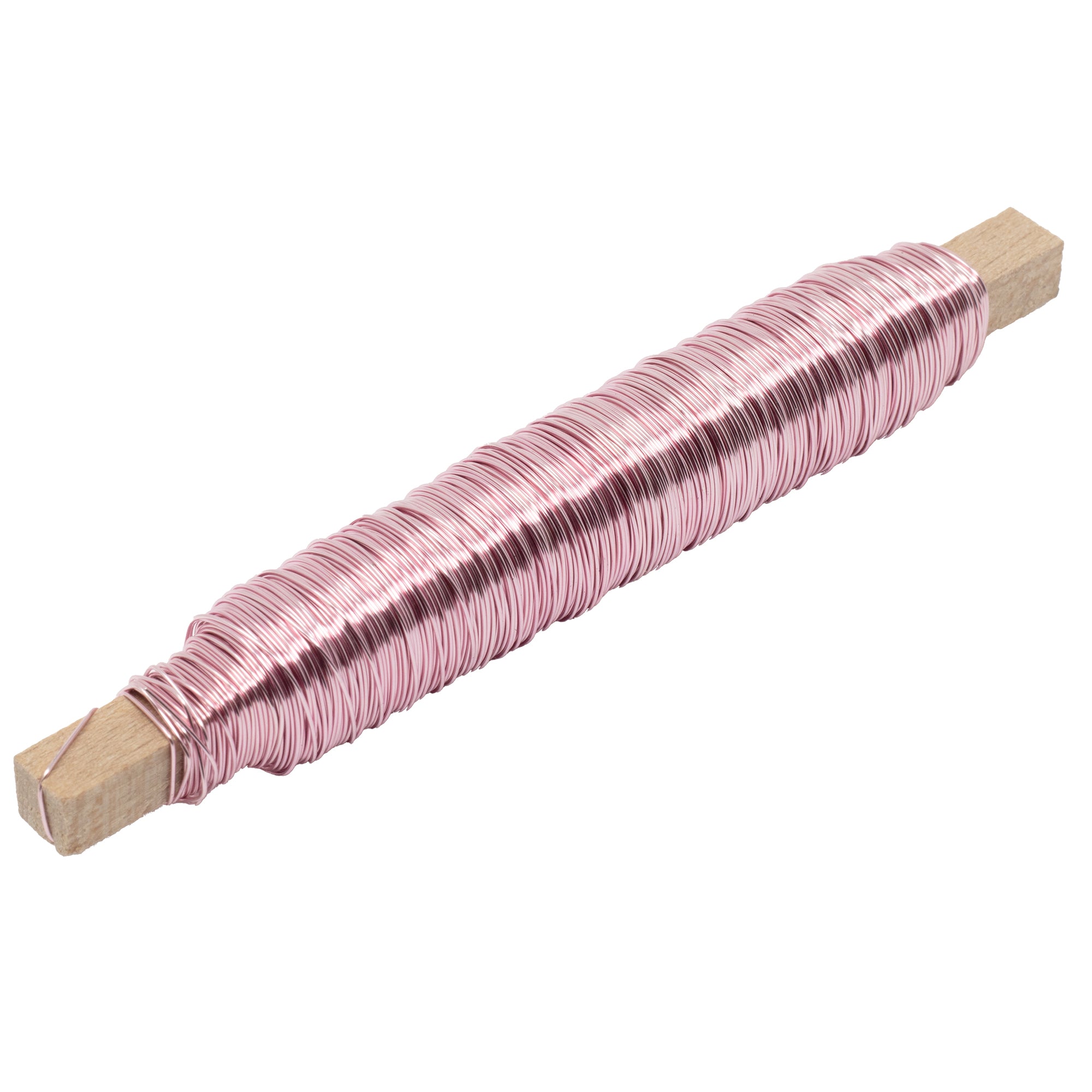 Decolackdraht auf Holzstab - rosa - 0,50 mm, 50 m, 100 g