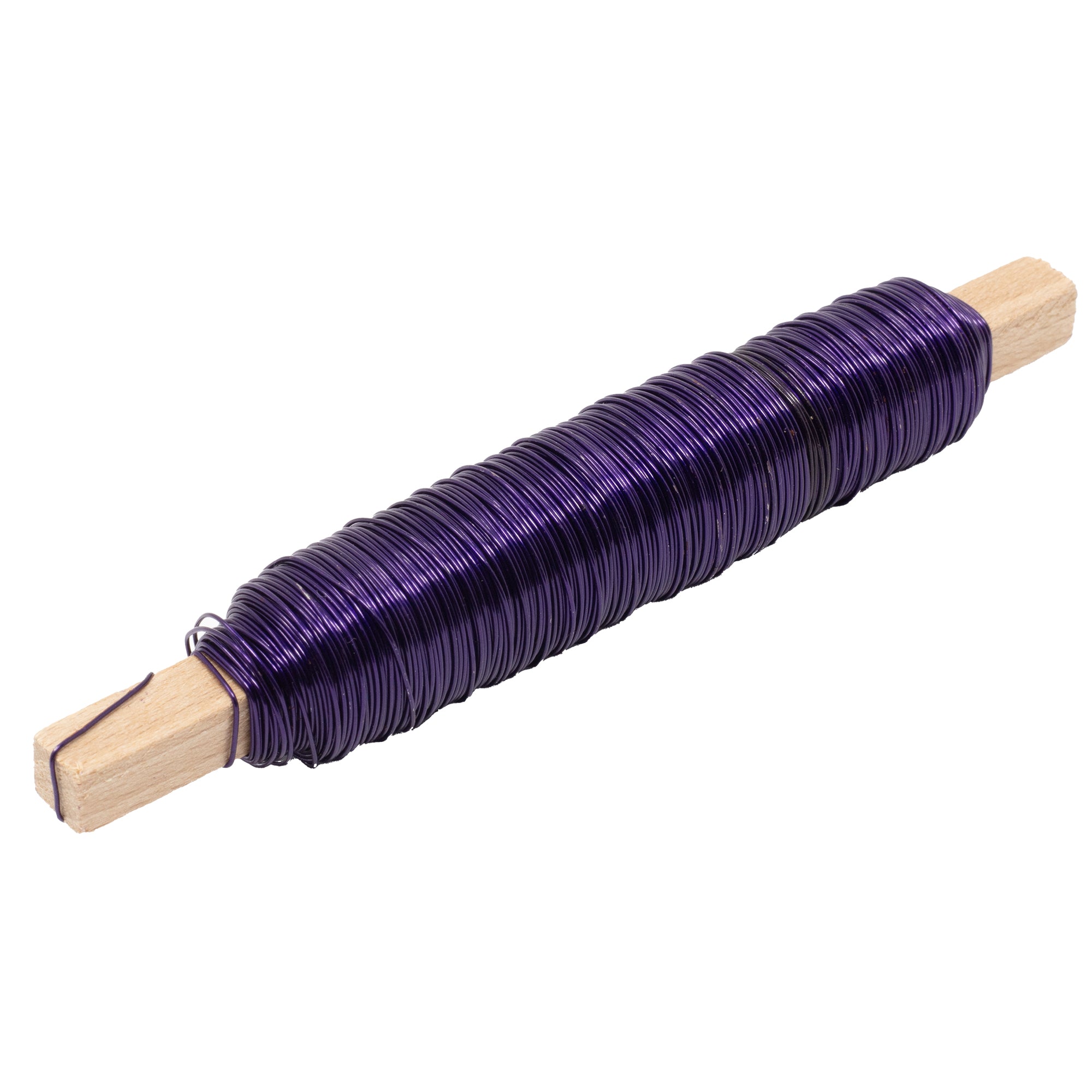 Decolackdraht auf Holzstab - violett - 0,50 mm, 50 m, 100 g