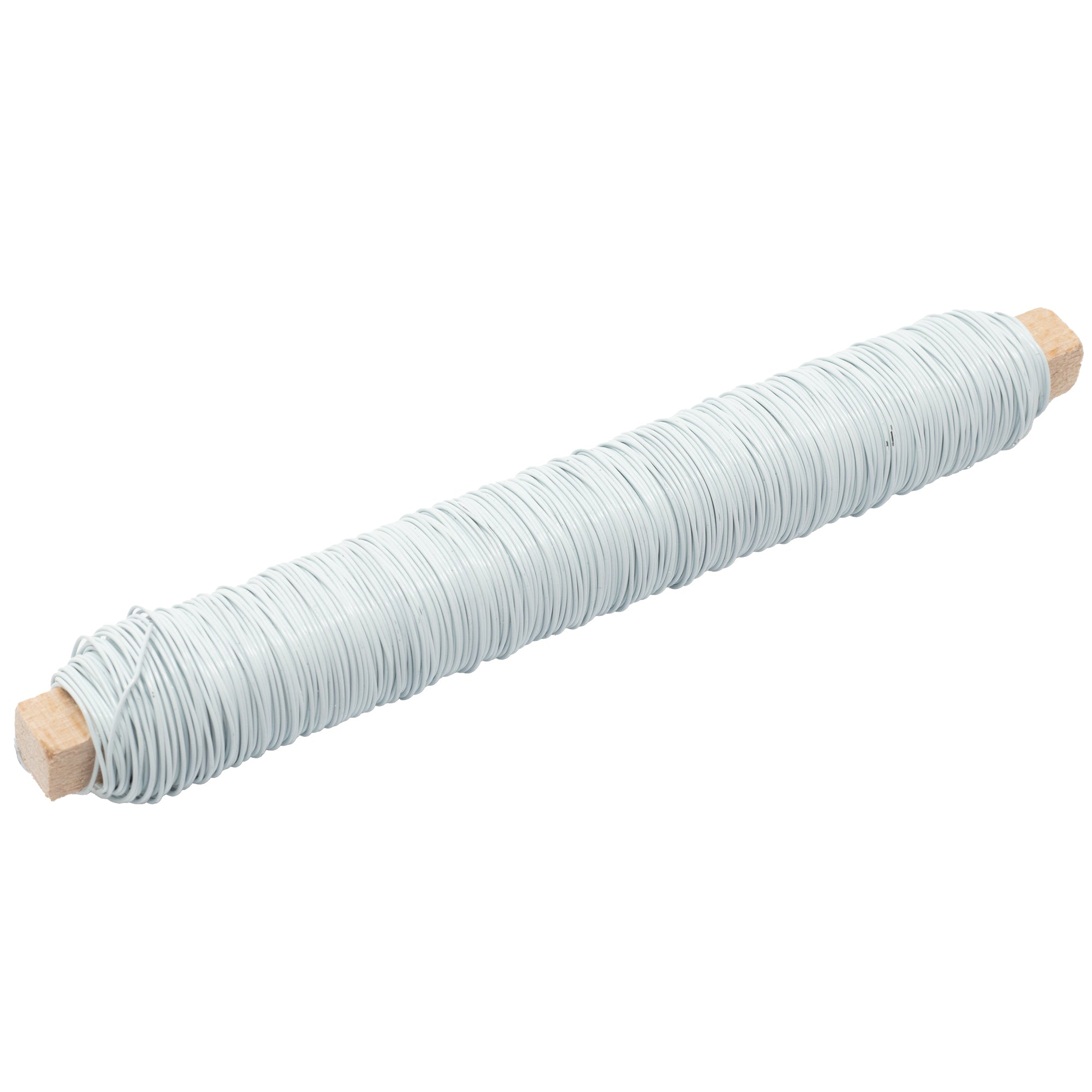 Decolackdraht auf Holzstab - weiß - 0,50 mm, 50 m, 100 g