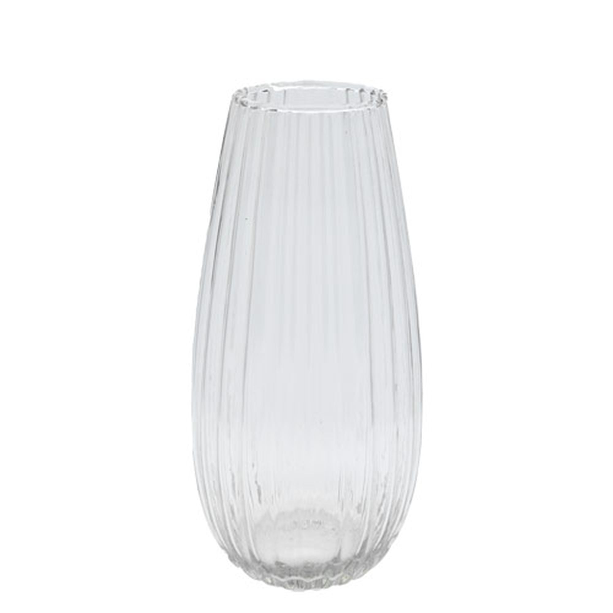 STONE glass vase large - Glas, klar - Höhe: 37,0 cm, Ø 18,0 cm