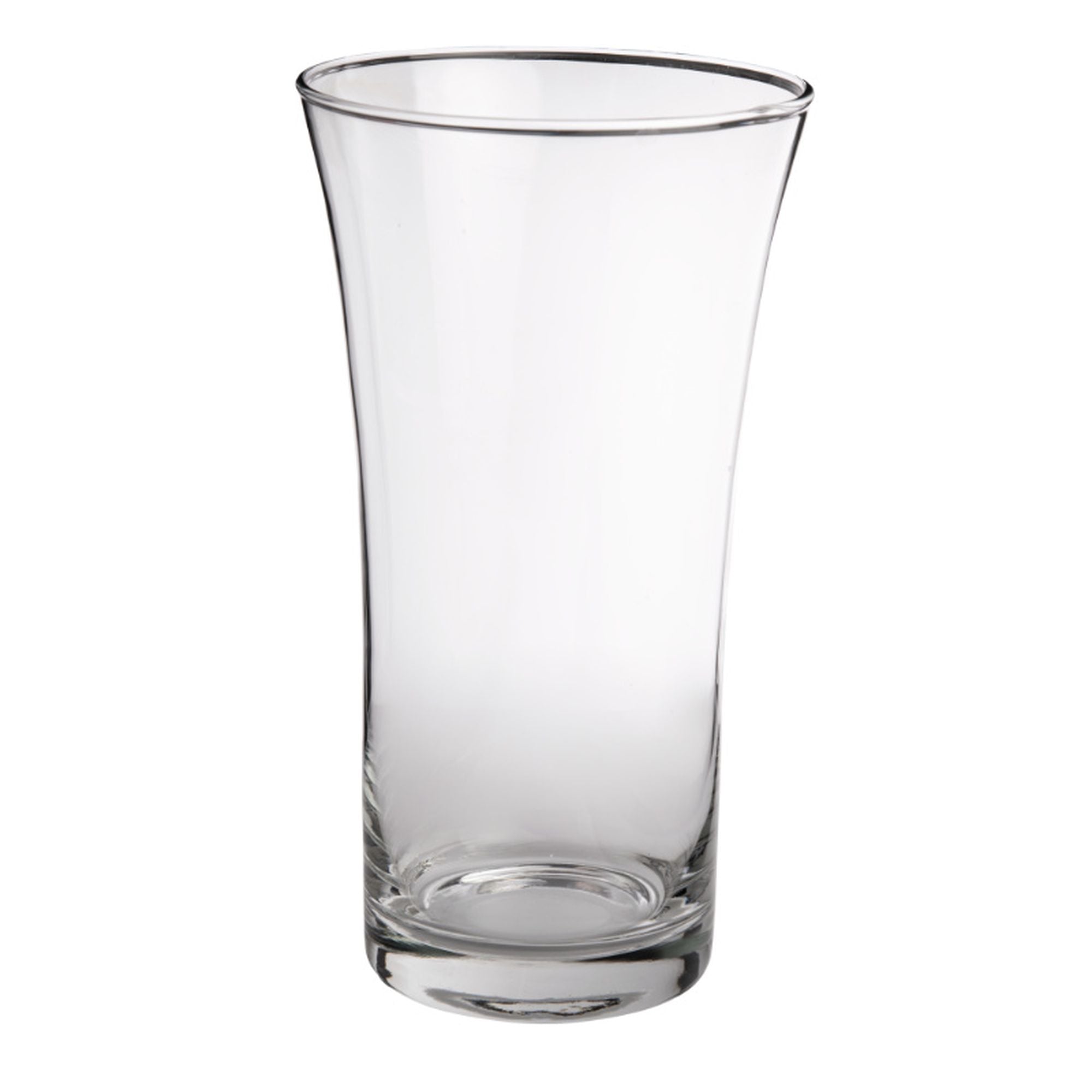 FLOWER glass vase - Glas, klar - Höhe: 25,0 cm, Ø 14,0 cm