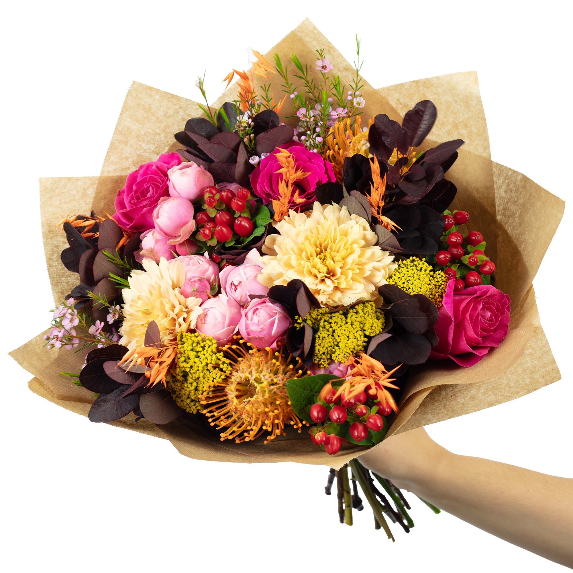 Blumenstrauß 'Fire Crush' - Länge ca. 50 cm