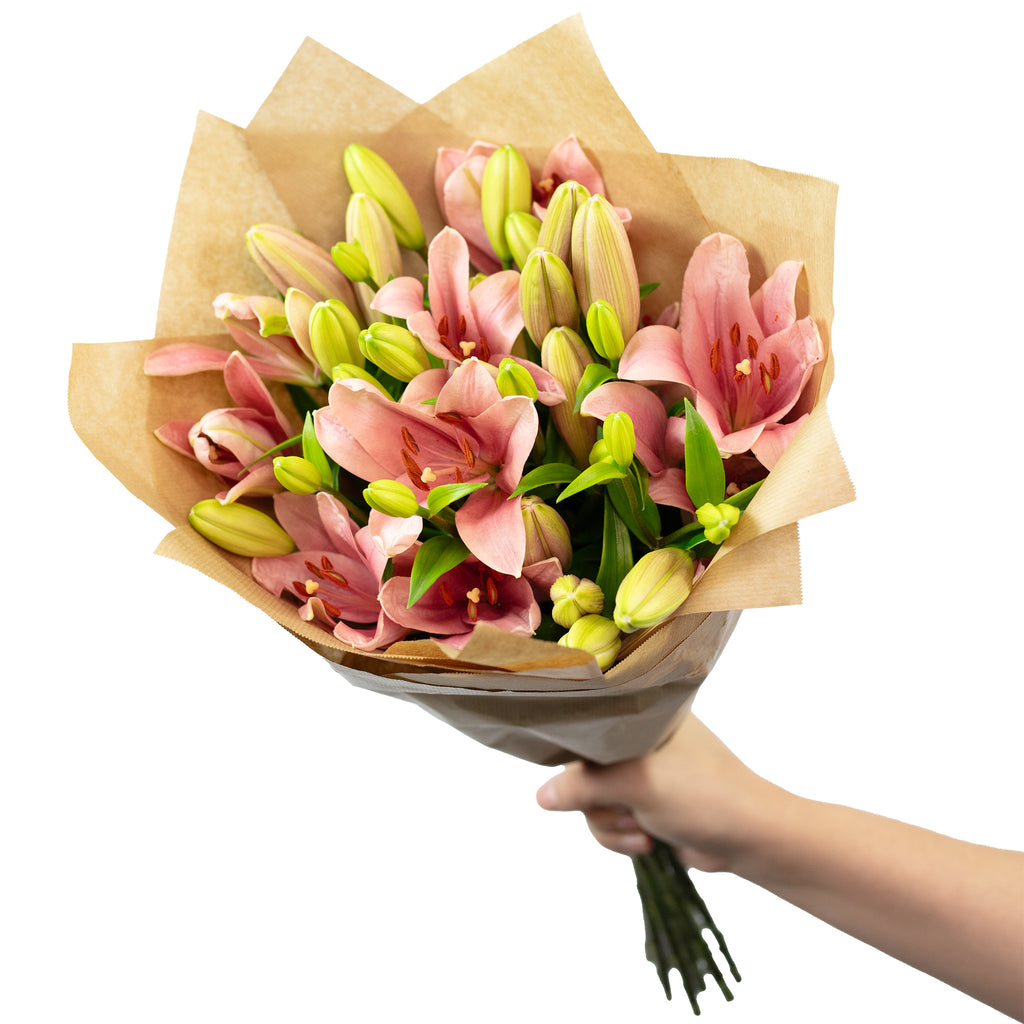 Blumenstrauß 'Lily Grace' - Länge ca. 40-50 cm - Strauß frischer Lilien