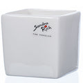 Vase carré CUBE en porcelaine blanche - 12 x 8 x 8 cm - porcelaine