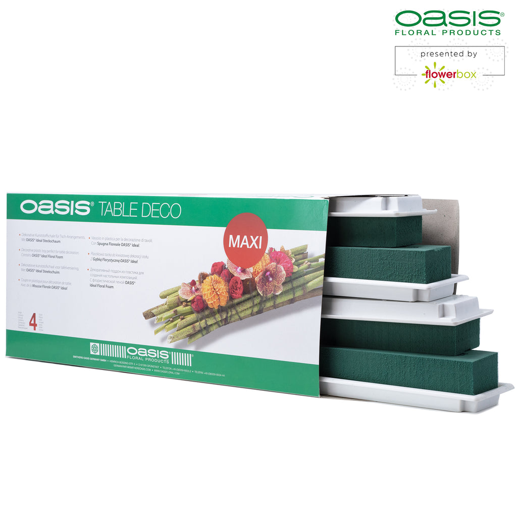 OASIS® Table Deco Maxi - 48 x 9 x 5cm - 4 St. - weiß