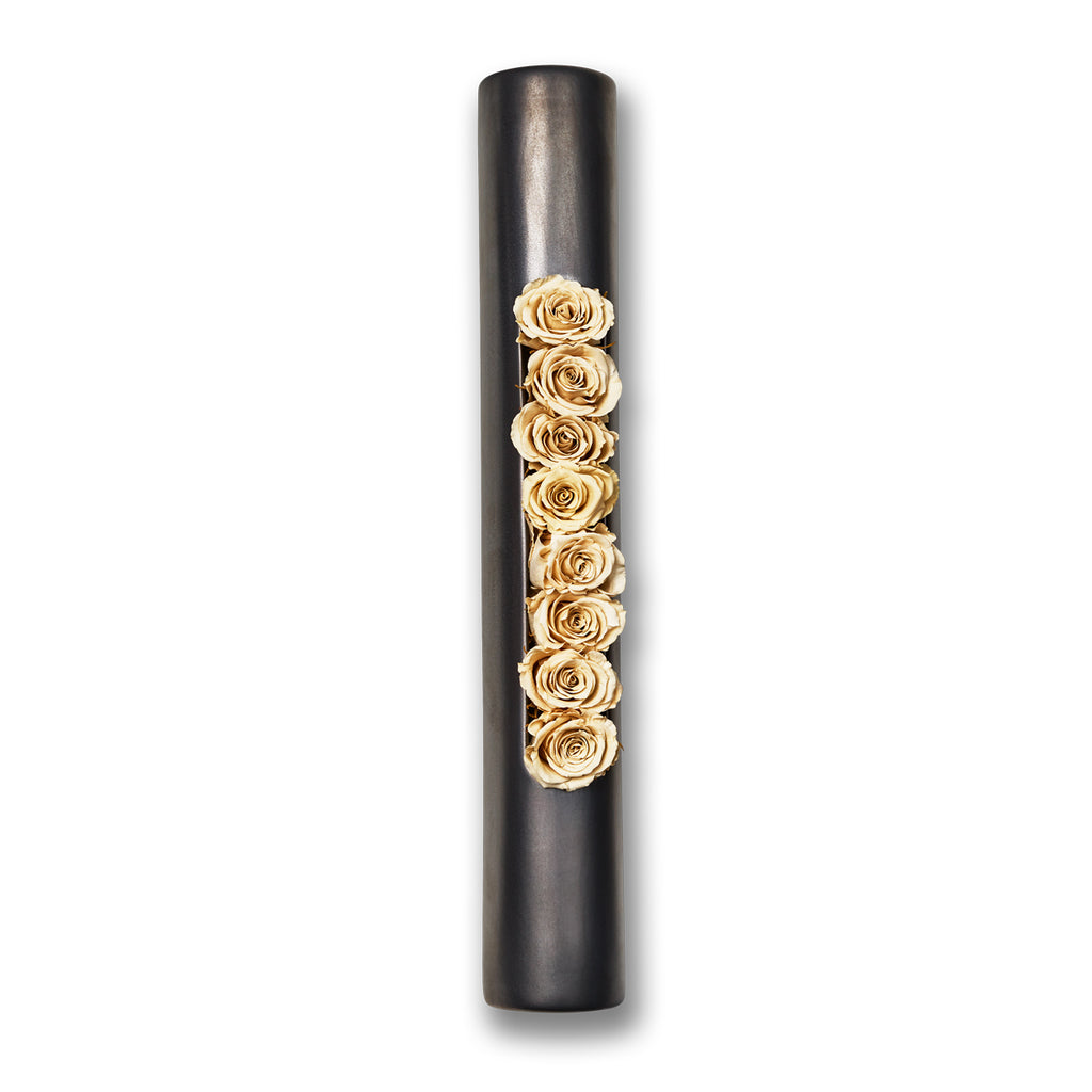 Infinity-Bloom Tube - anthrazit/champagne - 40x6,5 cm