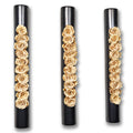 3er-Set Infinity-Bloom bigTube - anthrazit/champagne - 65x7,5 cm