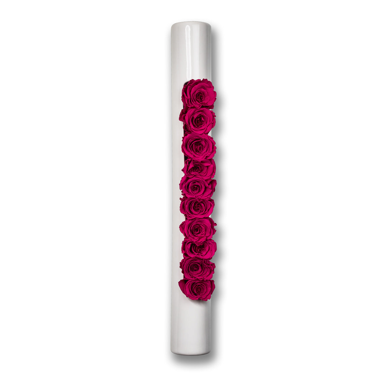 Infinity-Bloom bigTube - weiß/berry - 65x7,5 cm
