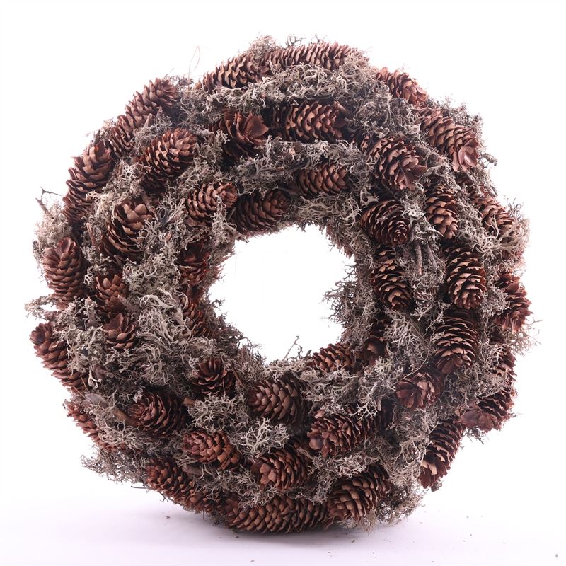 Naturkranz aus Rottanne/Baummoos - Durchmesser 35 cm - natur