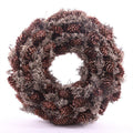Couronne naturelle en mousse de sapin rouge/arbre - diamètre 35 cm - naturelle