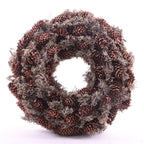 Couronne naturelle en mousse de sapin rouge/arbre - diamètre 35 cm - naturelle